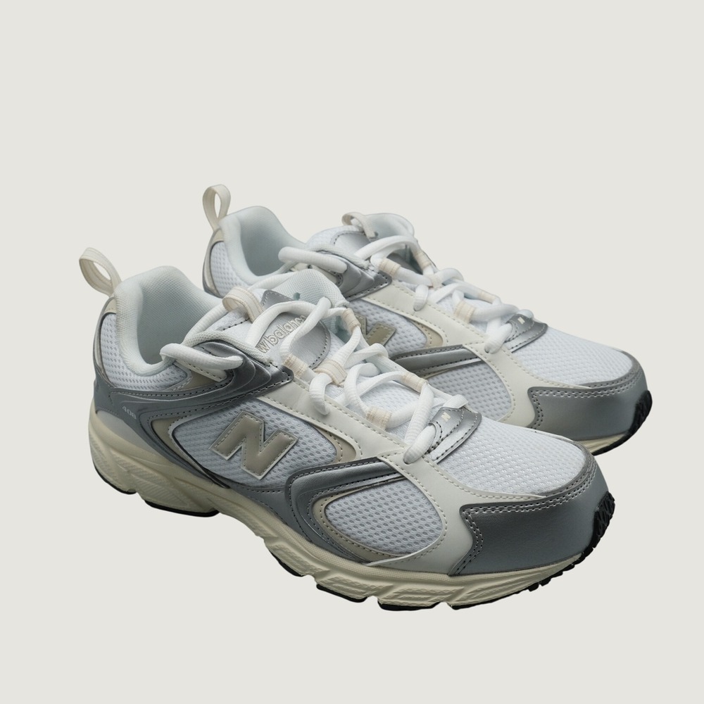New Balance 408 ML408GM 9.5M 11W Silver White Mesh Tech Runner Sneakers